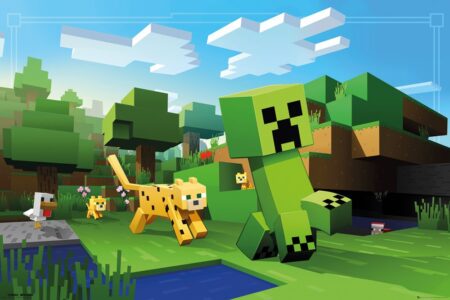 Постер Minecraft - Ocelot Chase 61х91.5 см