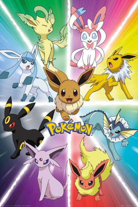 Постер Pokemon - Eevee Evolution 61х91.5 см