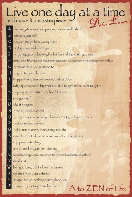 Постер Dalai Lama - A to Zen 61х91.5 см