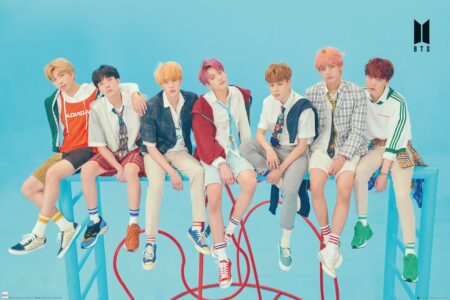 Постер BTS - Group Blue 61х91.5 см