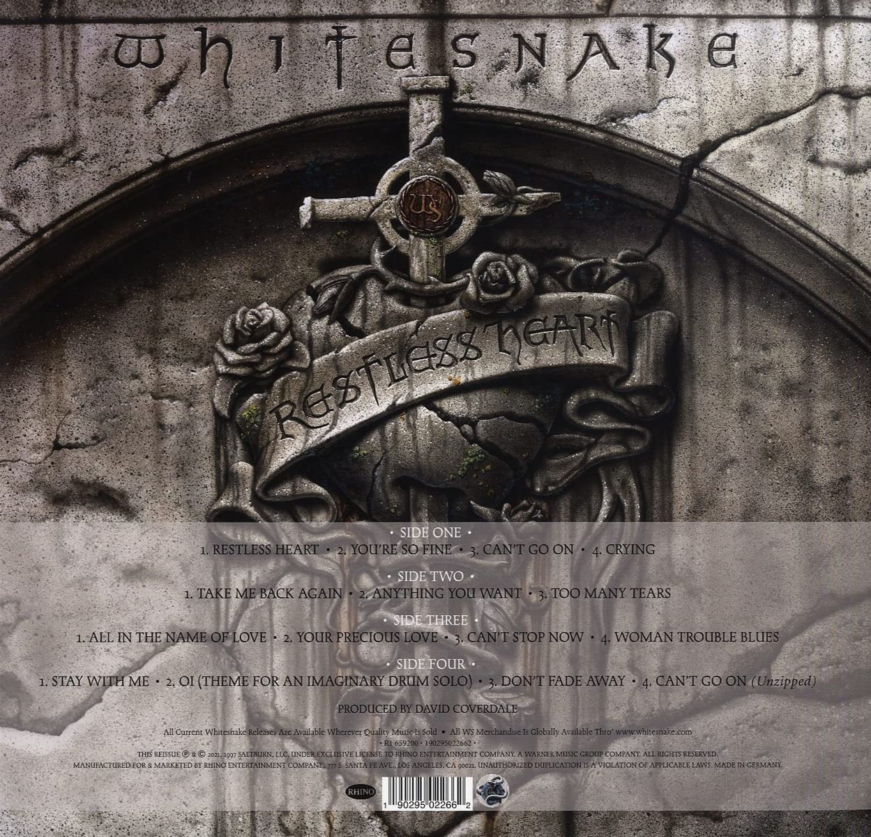 David Coverdale & Whitesnake. Restless Heart (2LP) (Limited Silver) — изображение 3