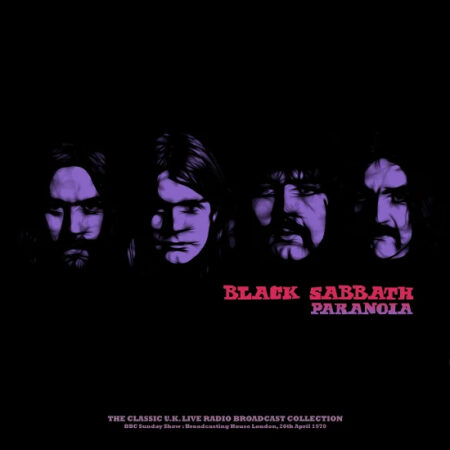 Black Sabbath. Paranoia (BBC Sunday Show : Broadcasting House London 26th April 1970) (LP) (Purple Vinyl)