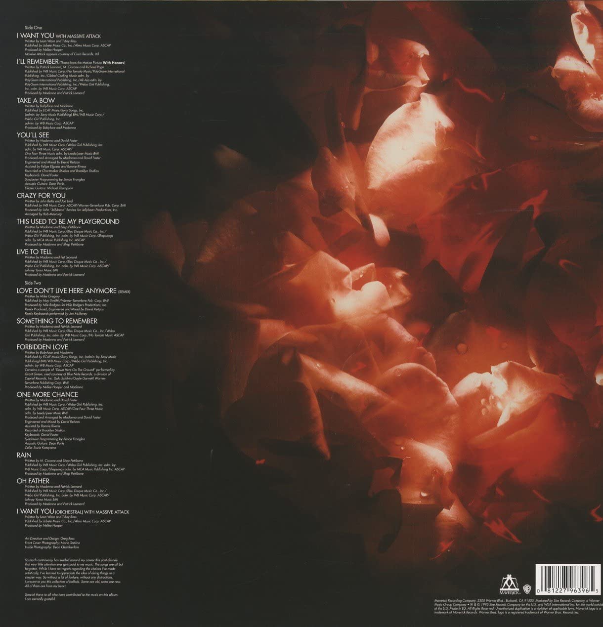 Madonna. Something To Remember (LP) — изображение 2