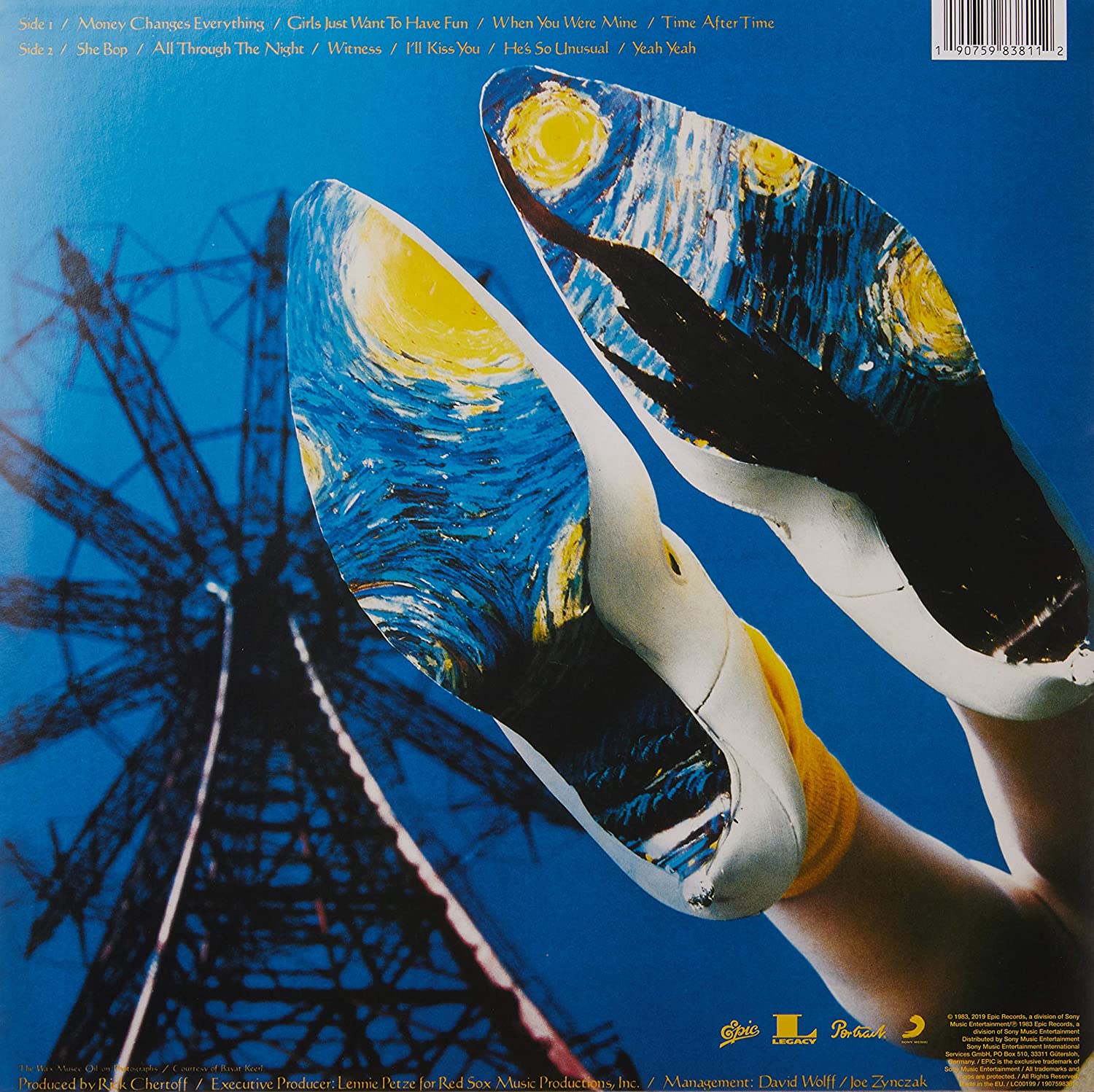 Cyndi Lauper. She's So Unusual (LP) — изображение 2