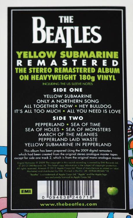 The Beatles. Yellow Submarine (LP) — изображение 2