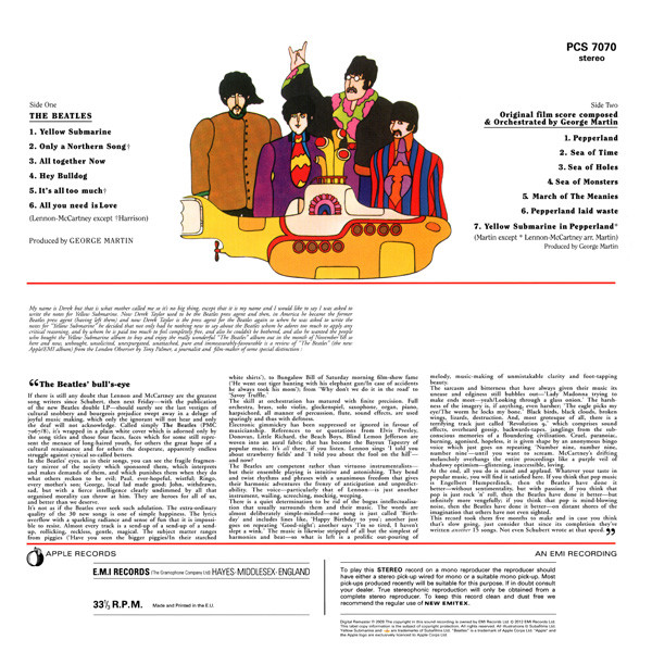 The Beatles. Yellow Submarine (LP) — изображение 3