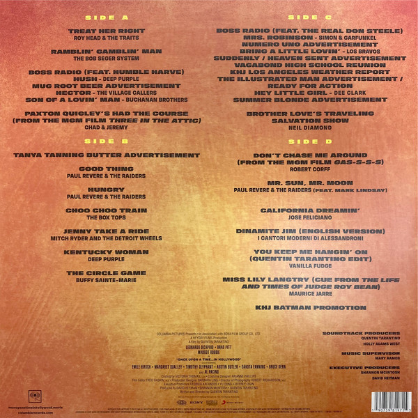 OST. Quentin Tarantino's Once Upon A Time In Hollywood (2LP) — изображение 2