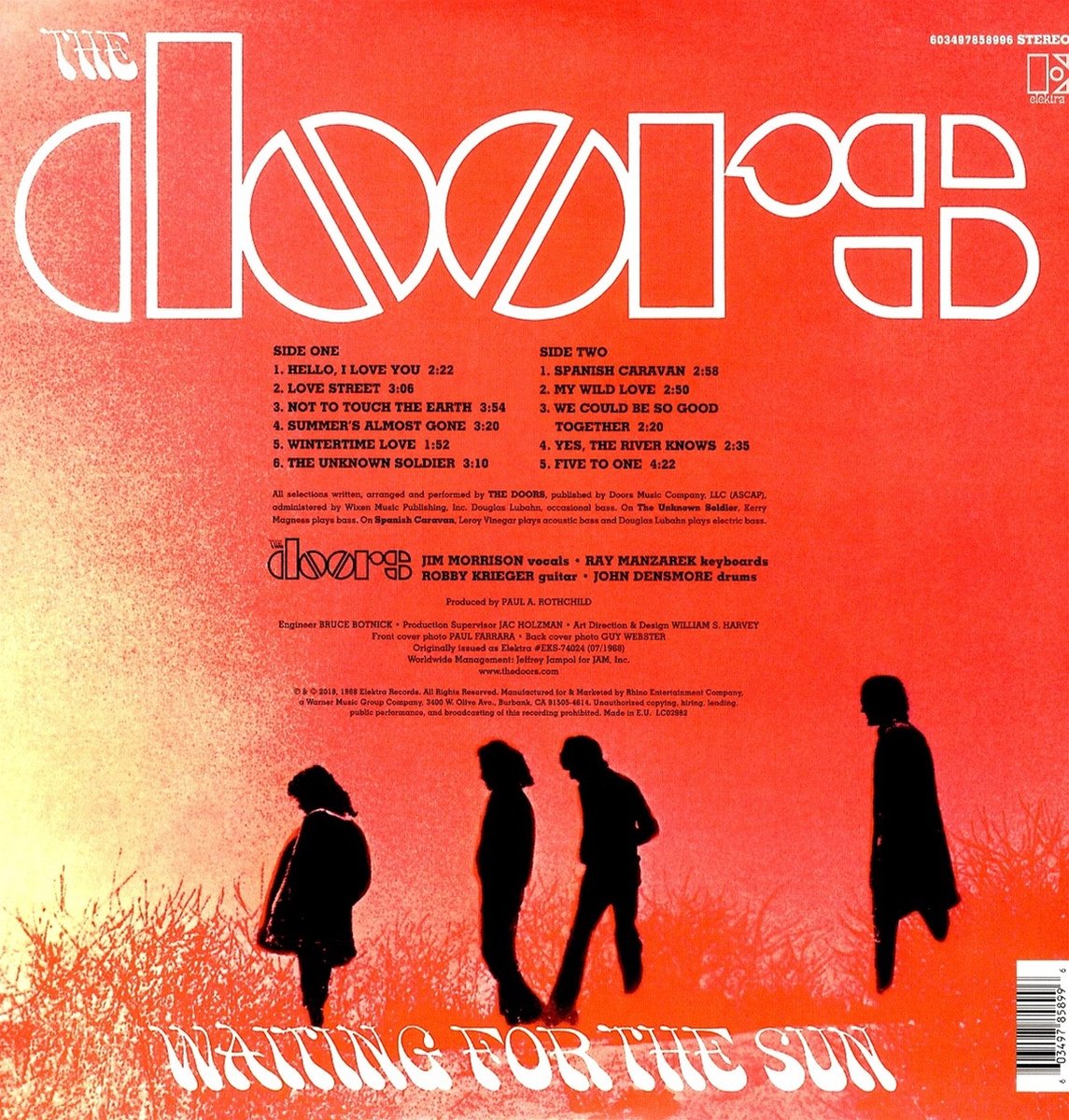 The Doors. Waiting For The Sun (LP) — изображение 2