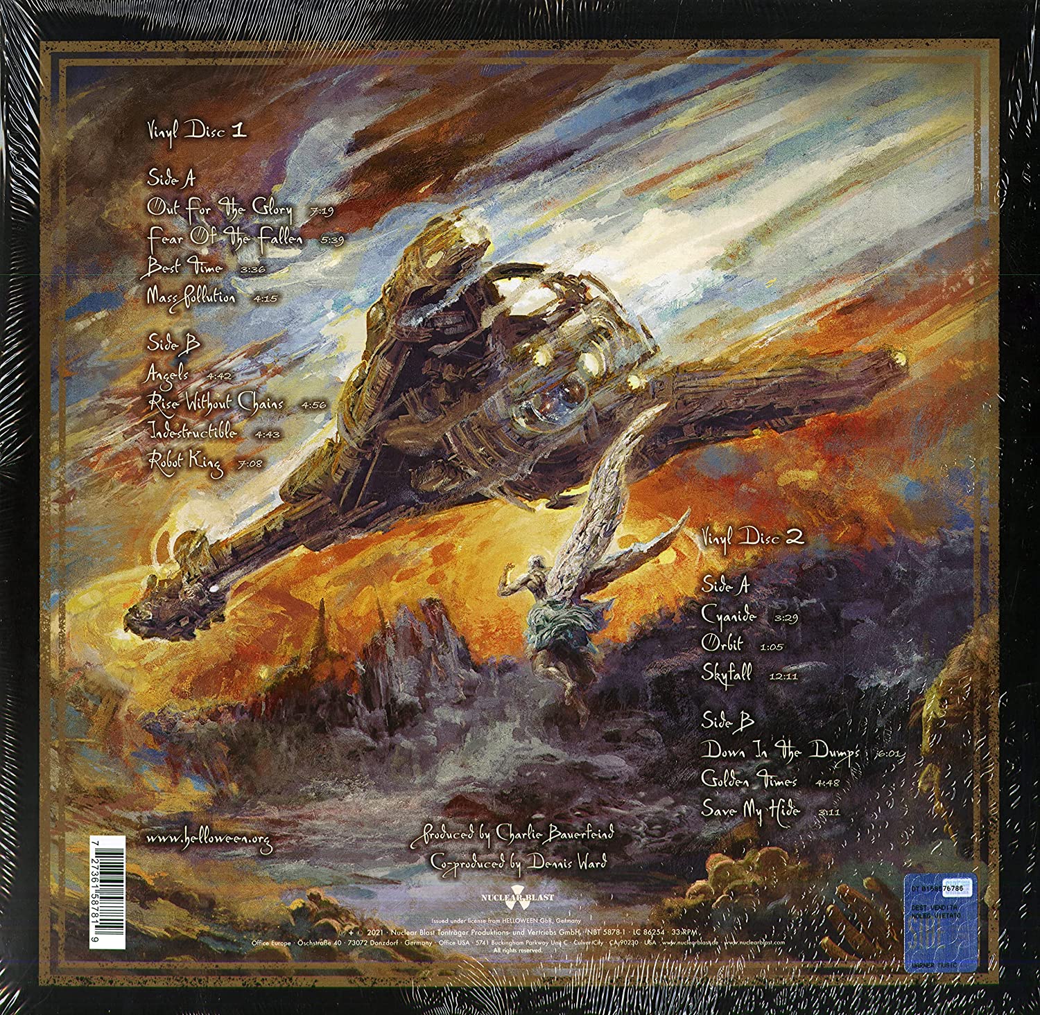 Helloween. Helloween (Gold Vinyl) (2LP) — изображение 3