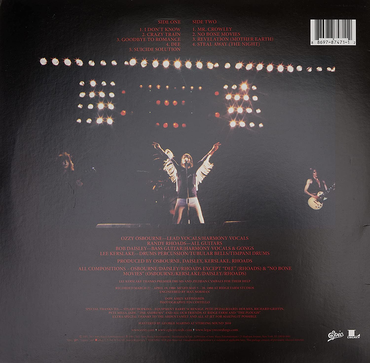 Ozzy Osbourne. Blizzard Of Ozz (LP) (Picture Disc) — изображение 2