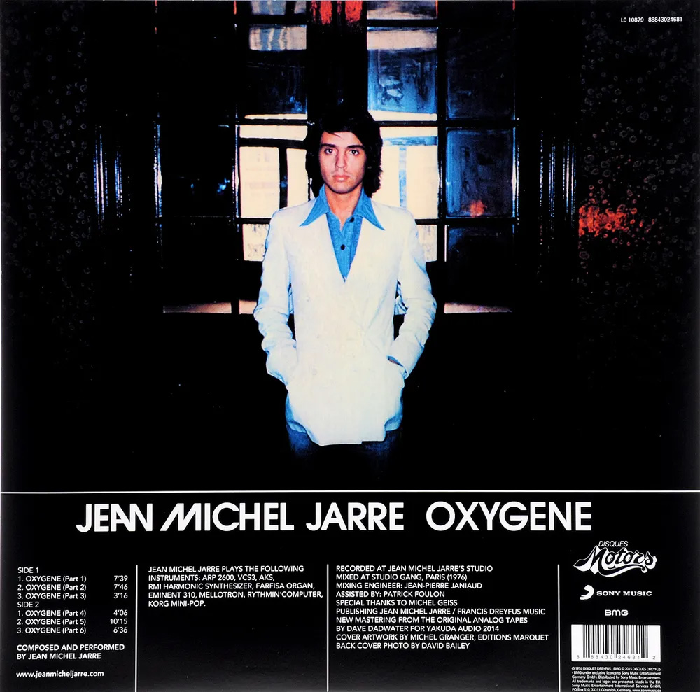 Jean-Michel Jarre. Oxygene (LP) (180g) — изображение 2