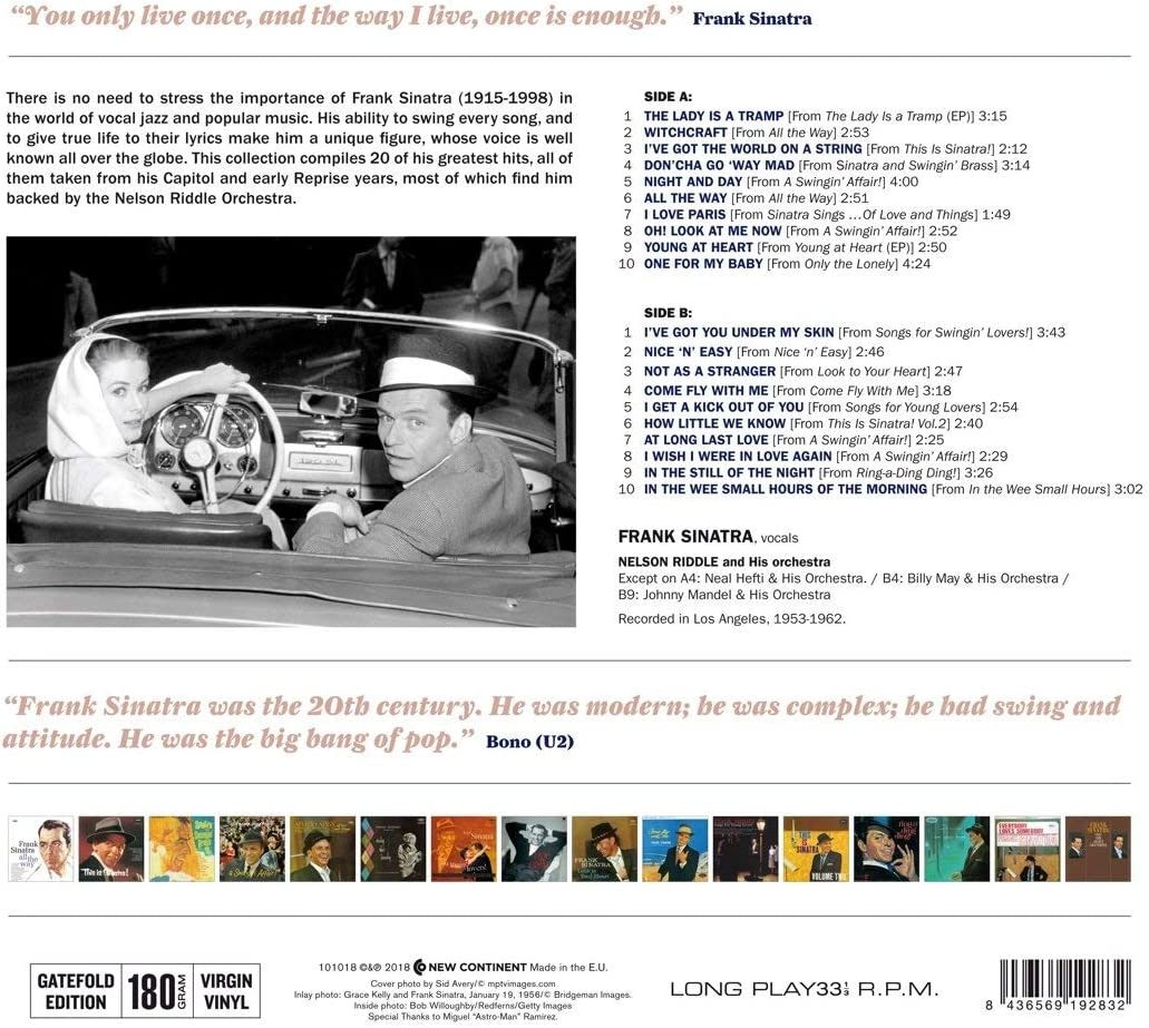 Frank Sinatra. The Hits (20 Greatest Hits) (Deluxe Gatefold Edition) (LP) (180g) — изображение 2