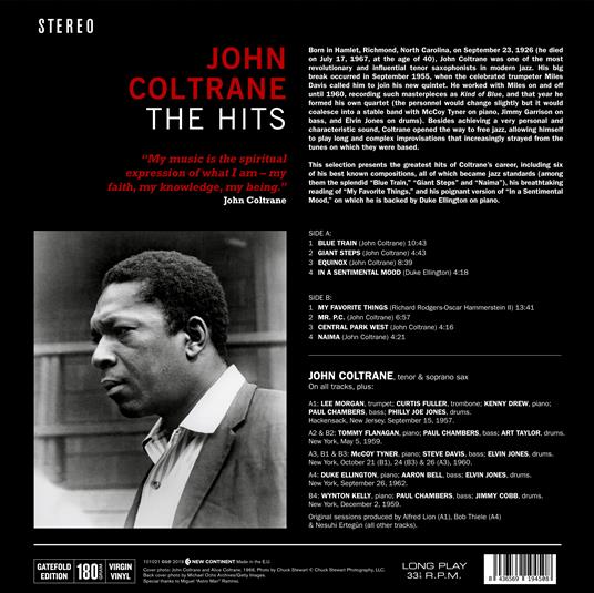 John Coltrane. The Hits (Deluxe Edition) (LP) — изображение 3