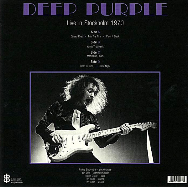 Deep Purple. Live In Stockholm 1970 (2LP) — изображение 2