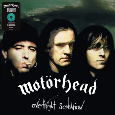 Motorhead. Overnight Sensation (LP) Green Smoke, Limited Edition