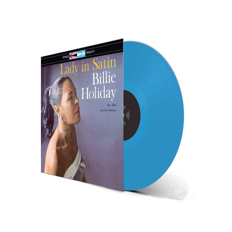 Billie Holiday With Ray Ellis And His Orchestra. Lady In Satin (LP) Blue, Limited Edition, Remastered — изображение 3