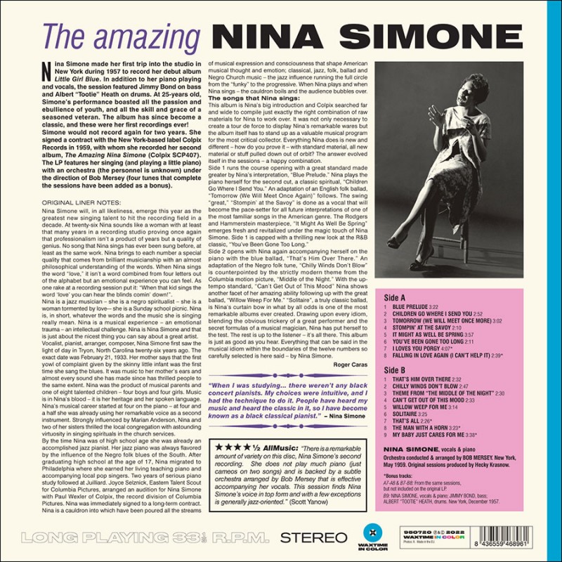 Nina Simone. The Amazing Nina Simone (LP) Purple, Limited Edition — изображение 2