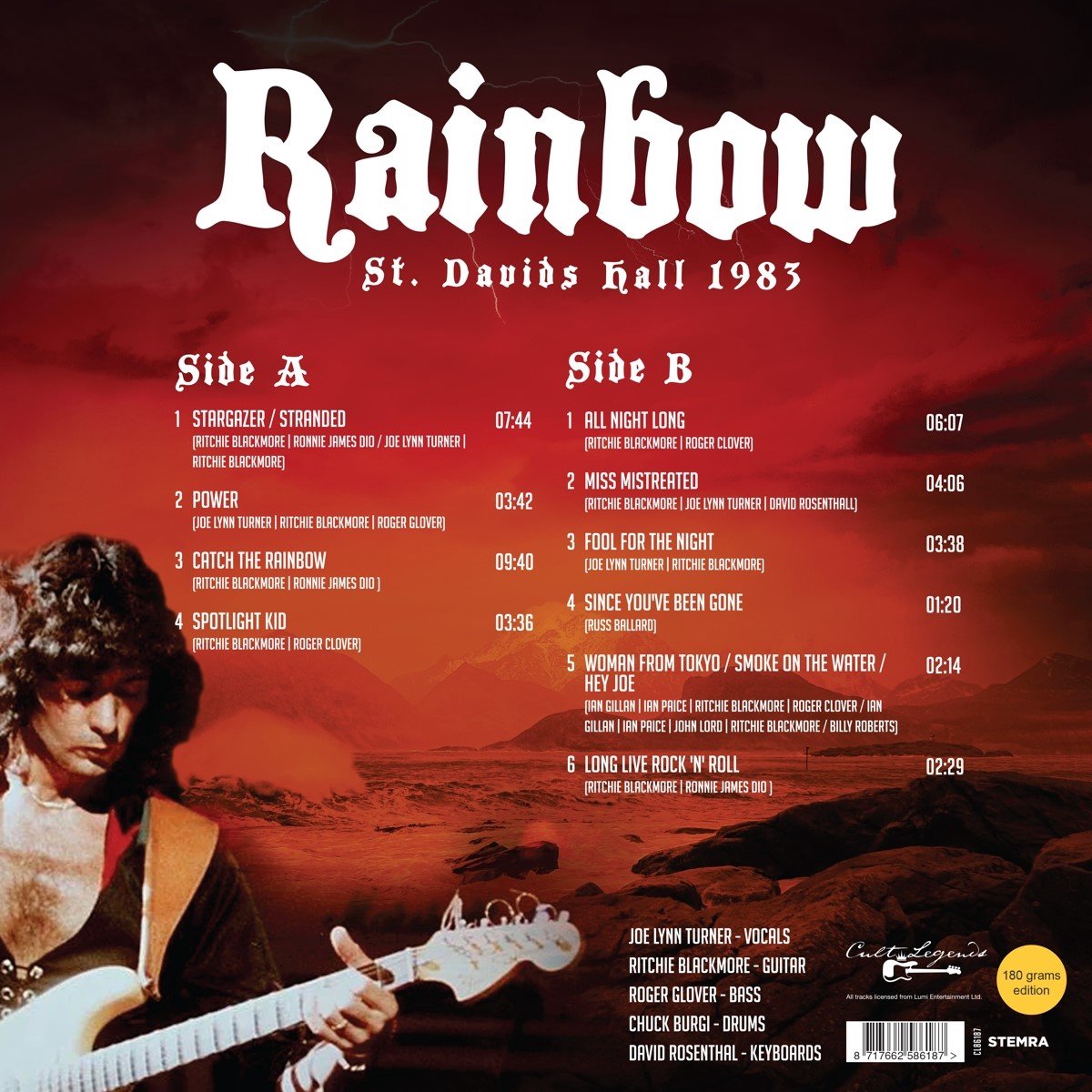 Rainbow. St. Davids Hall 1983 (LP) — изображение 2