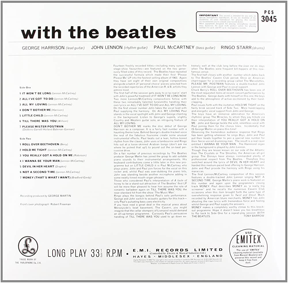 The Beatles. With The Beatles (LP) 180g — изображение 3