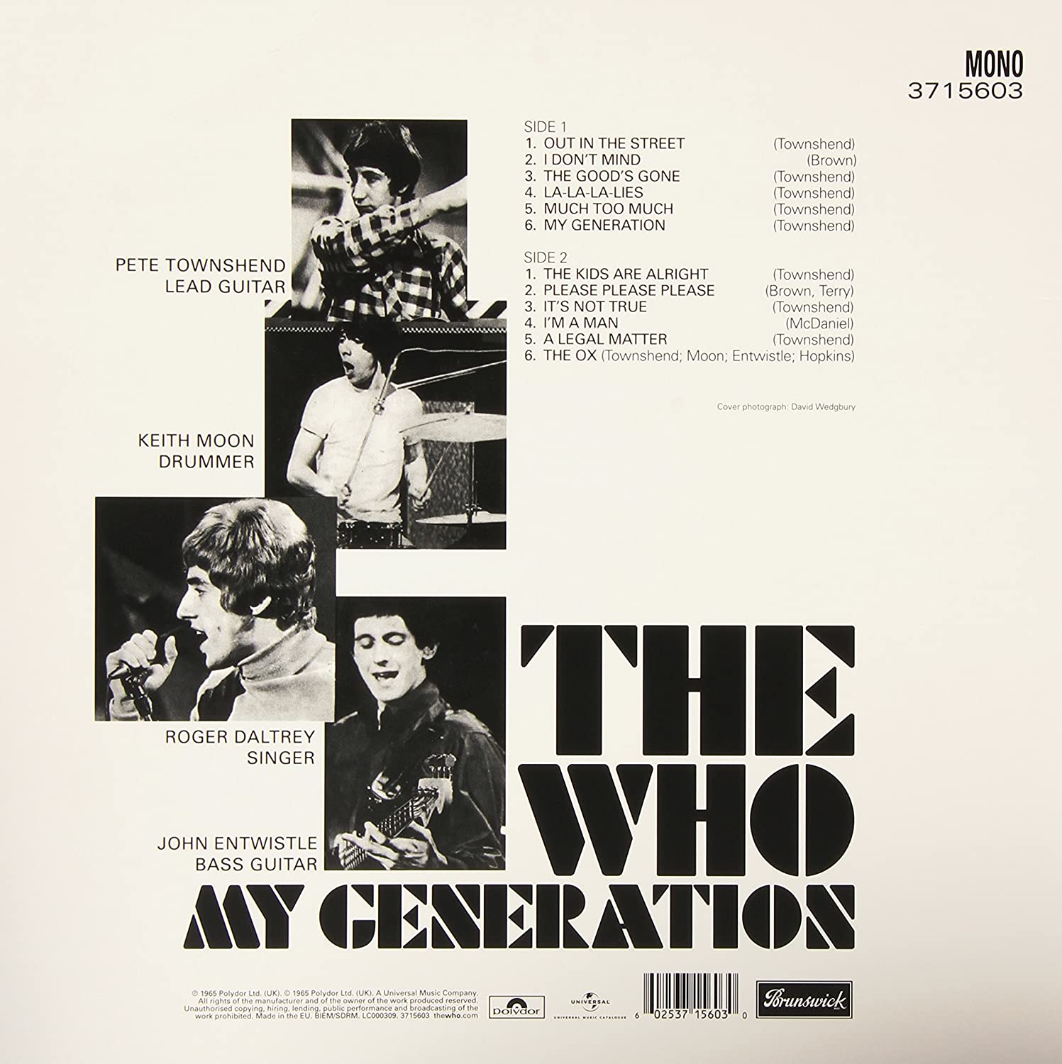 The Who. My Generation (LP) — изображение 2