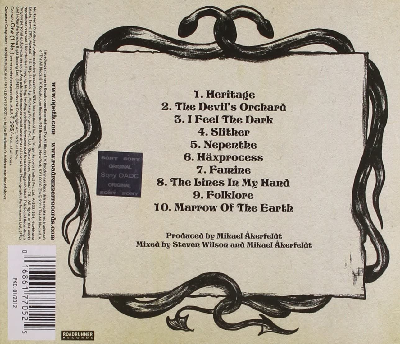 Opeth. Heritage (CD) — изображение 2