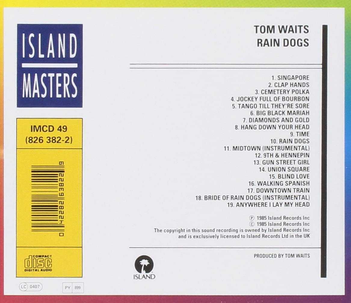 Tom Waits. Rain Dogs (CD) — изображение 2
