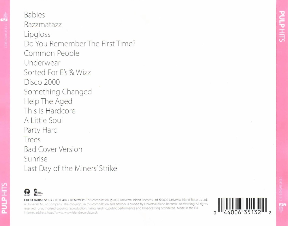 Pulp. Hits (CD) — изображение 2
