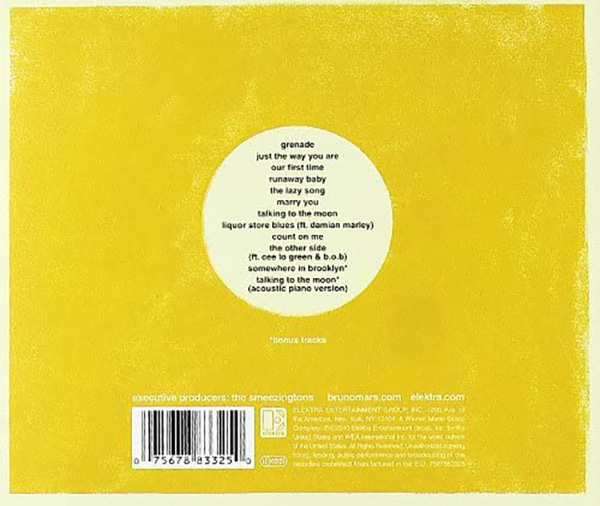 Bruno Mars. Doo-Wops & Hooligans (CD) — изображение 2