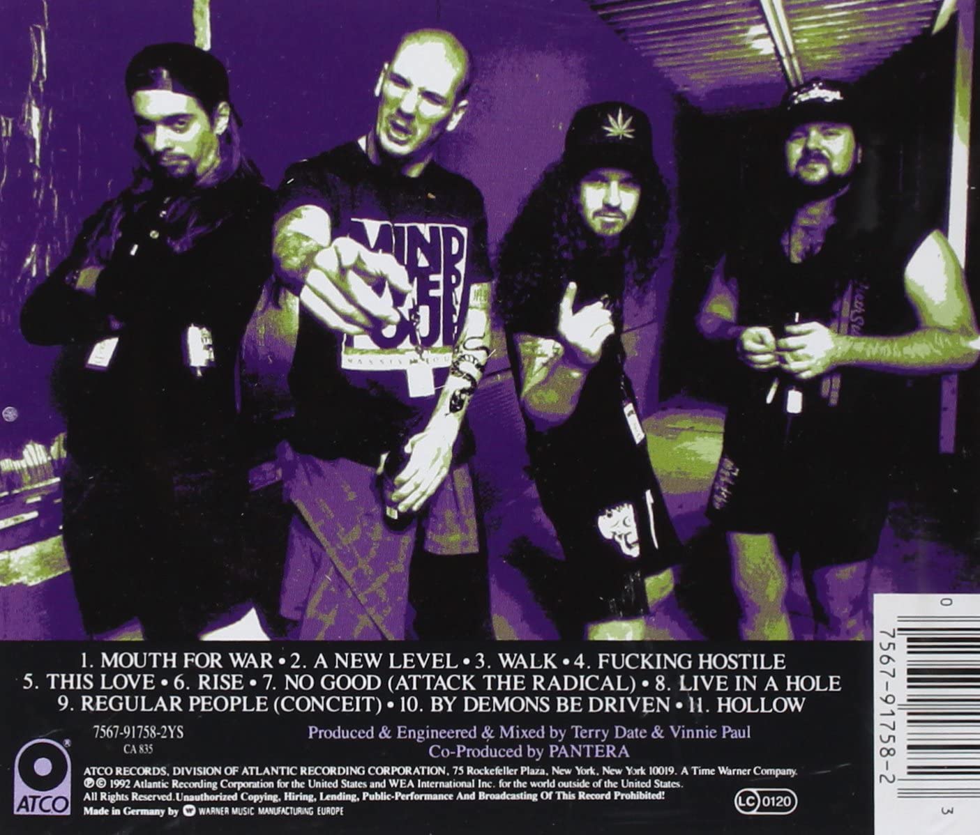 Pantera. Vulgar Display Of Power (CD) — изображение 2