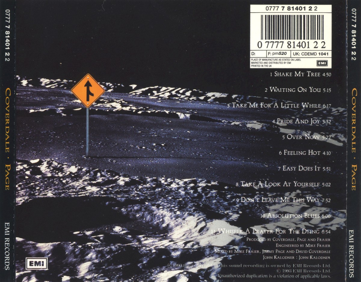 Coverdale Page. Coverdale • Page (CD) — изображение 2