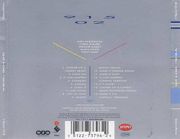 Yes. 90125 (CD) (Remastered) — изображение 2