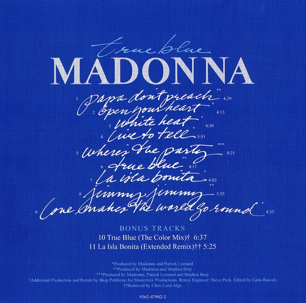 Madonna. True Blue (CD) (Remastered) — изображение 3