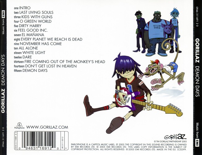 Gorillaz. Demon Days (CD) — изображение 2