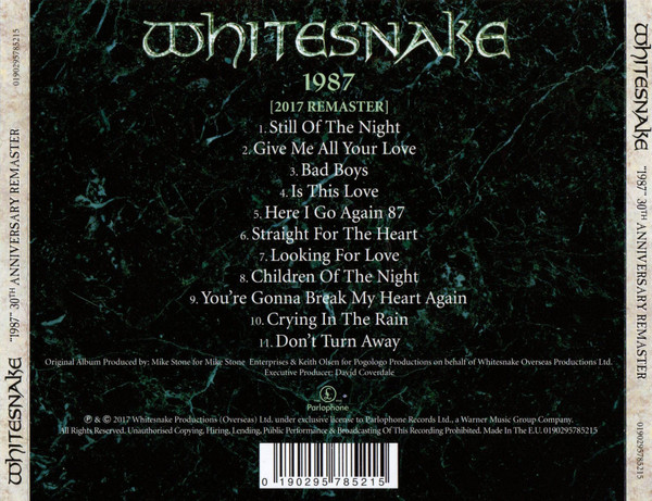 Whitesnake. 1987 (CD) (Remastered) — изображение 2