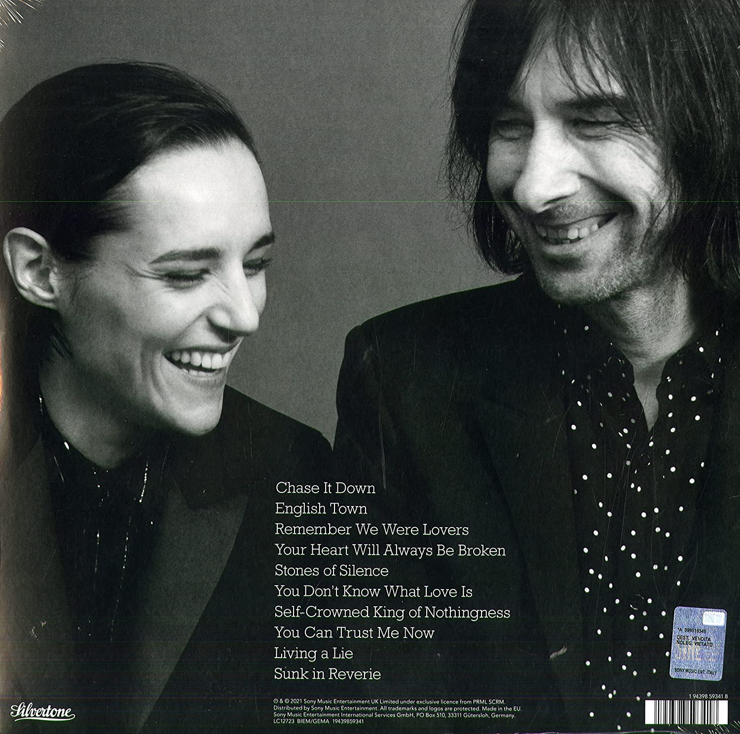 Bobby Gillespie And Jehnny Beth. Utopian Ashes (LP) Red Transparent — изображение 2
