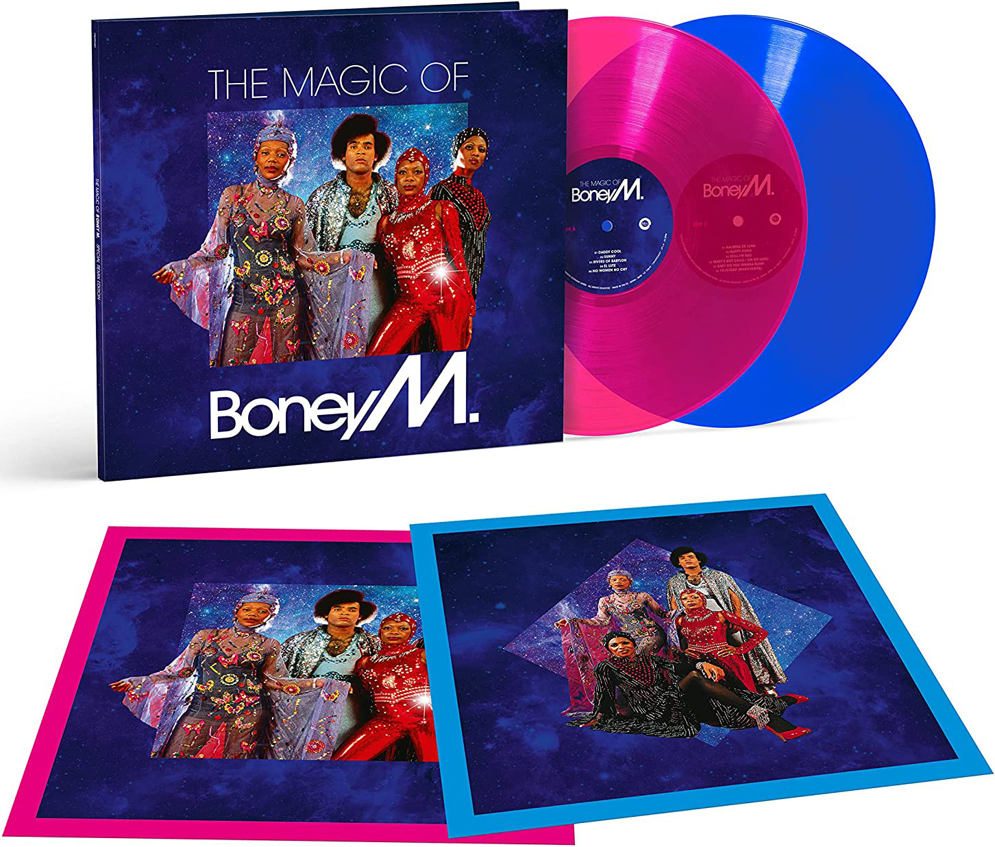 Boney M. The Magic Of Boney M. (Special Remix Edition) (2LP) Magenta Transparent & Blue Transparent, Gatefold