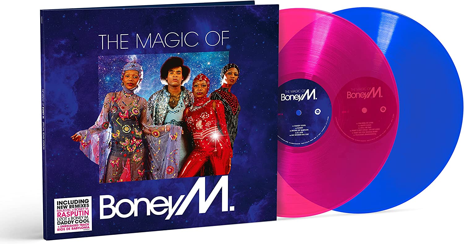 Boney M. The Magic Of Boney M. (Special Remix Edition) (2LP) Magenta Transparent & Blue Transparent, Gatefold — изображение 4