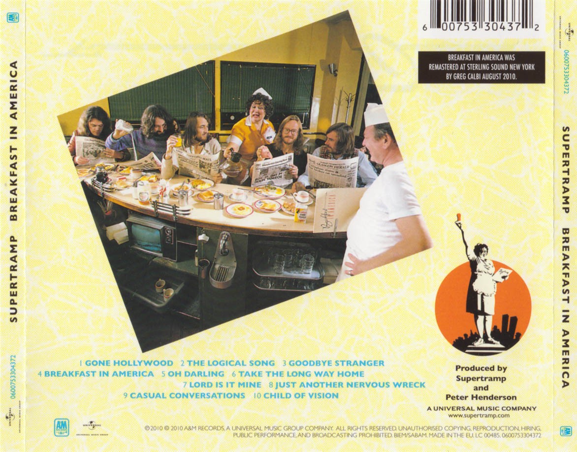 Supertramp. Breakfast In America (CD) (Remastered) — изображение 2