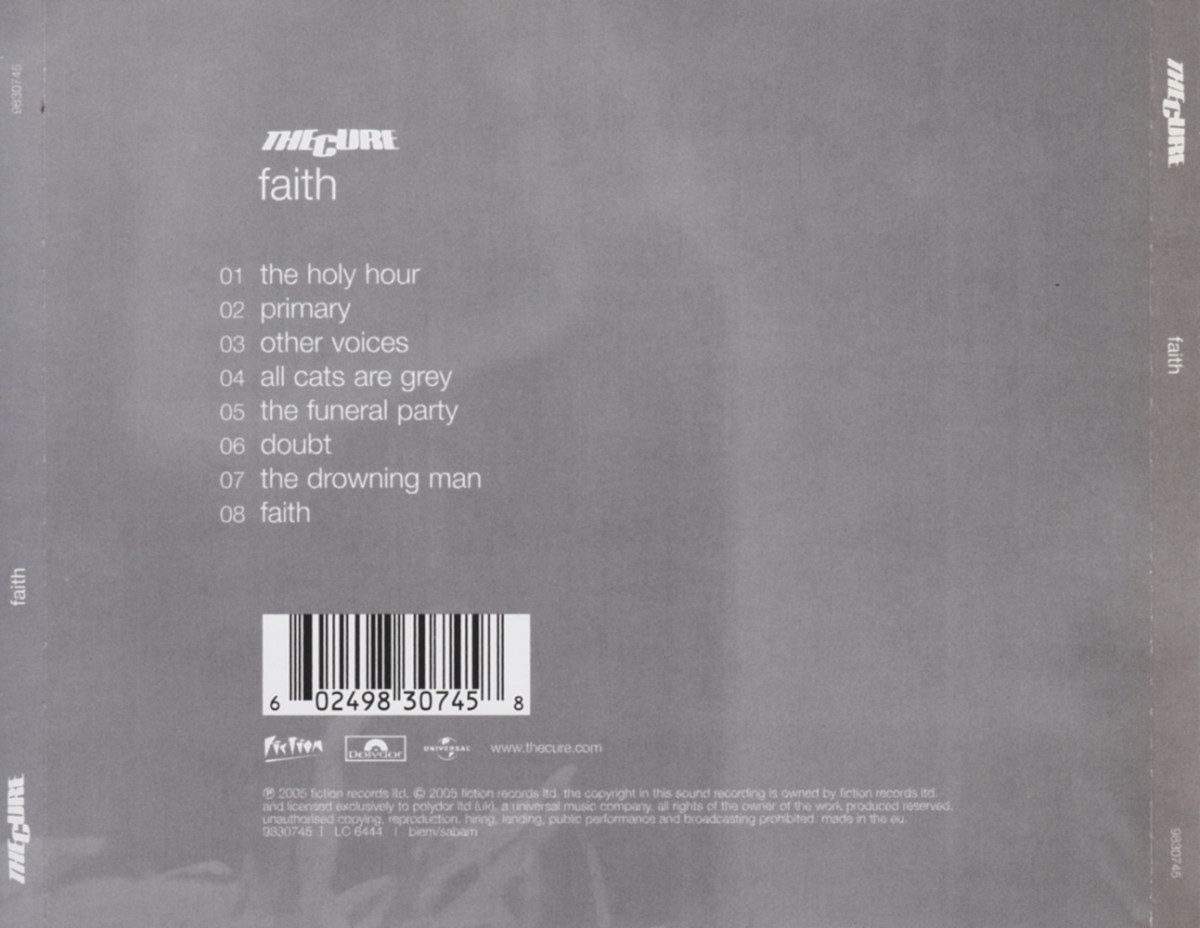 The Cure. Faith (CD) (Remastered) — изображение 2