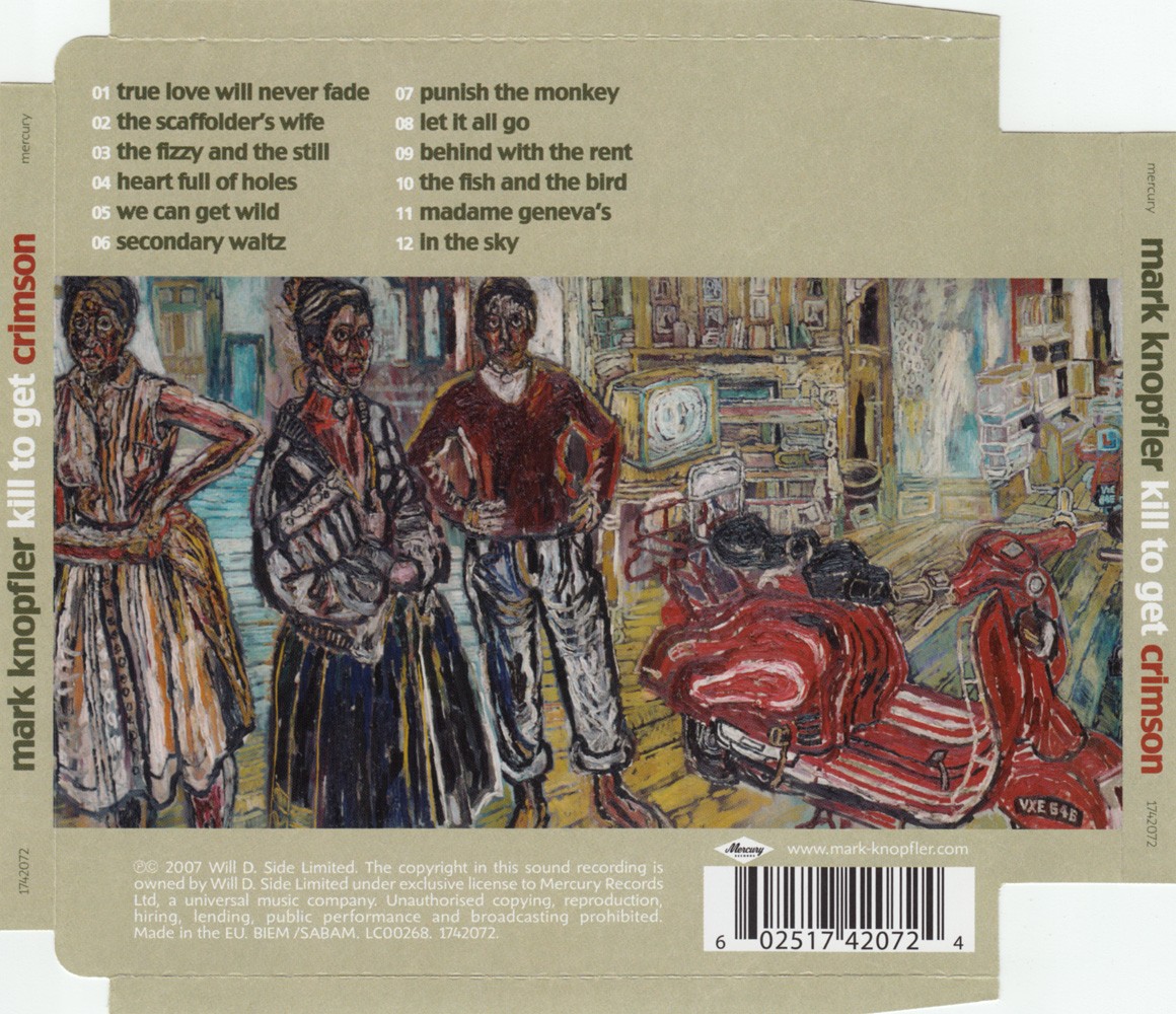 Mark Knopfler. Kill To Get Crimson (CD) — изображение 2