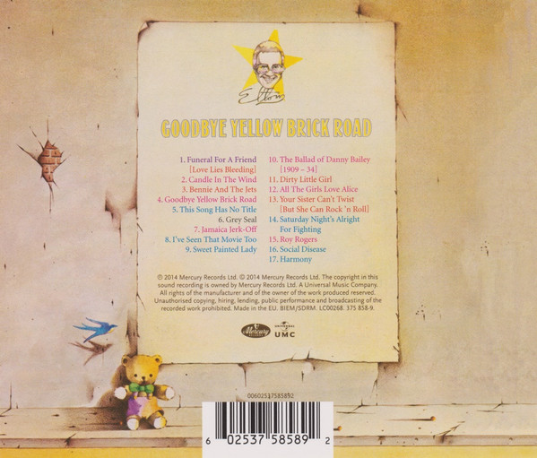 Elton John. Goodbye Yellow Brick Road (CD) (Remastered) — изображение 2