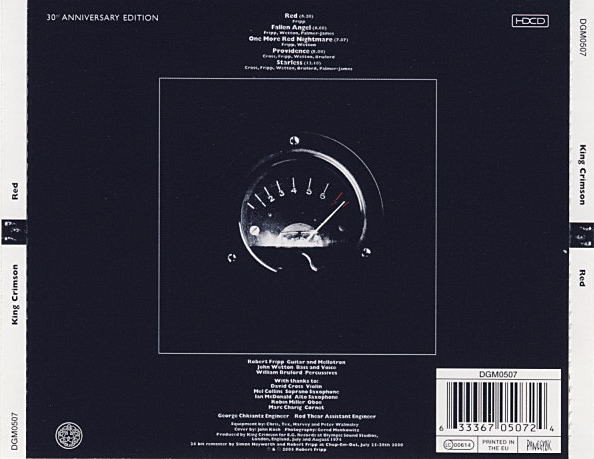 King Crimson. Red (CD) (Remastered) — изображение 2