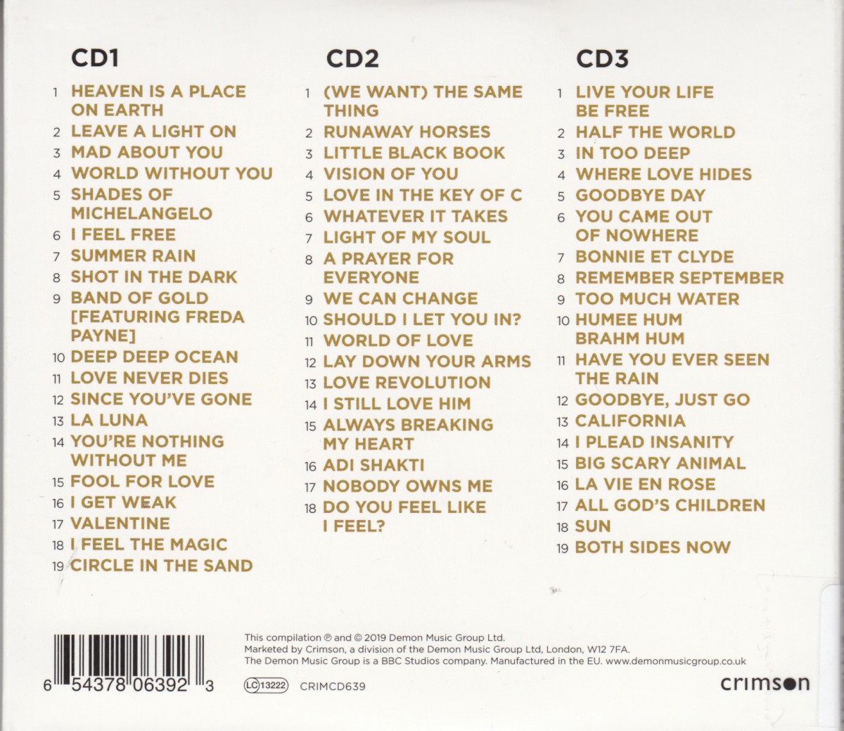 Belinda Carlisle. Gold (3CD) — изображение 2