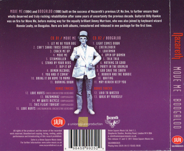Nazareth. Move Me / Boogaloo (2CD) Digipak — изображение 2