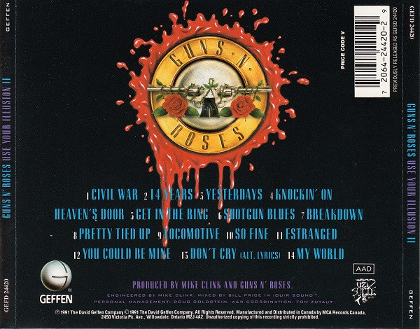 Guns N' Roses. Use Your Illusion II (CD) — изображение 2