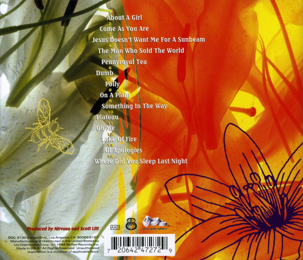 Nirvana. MTV Unplugged In New York (CD) — изображение 2