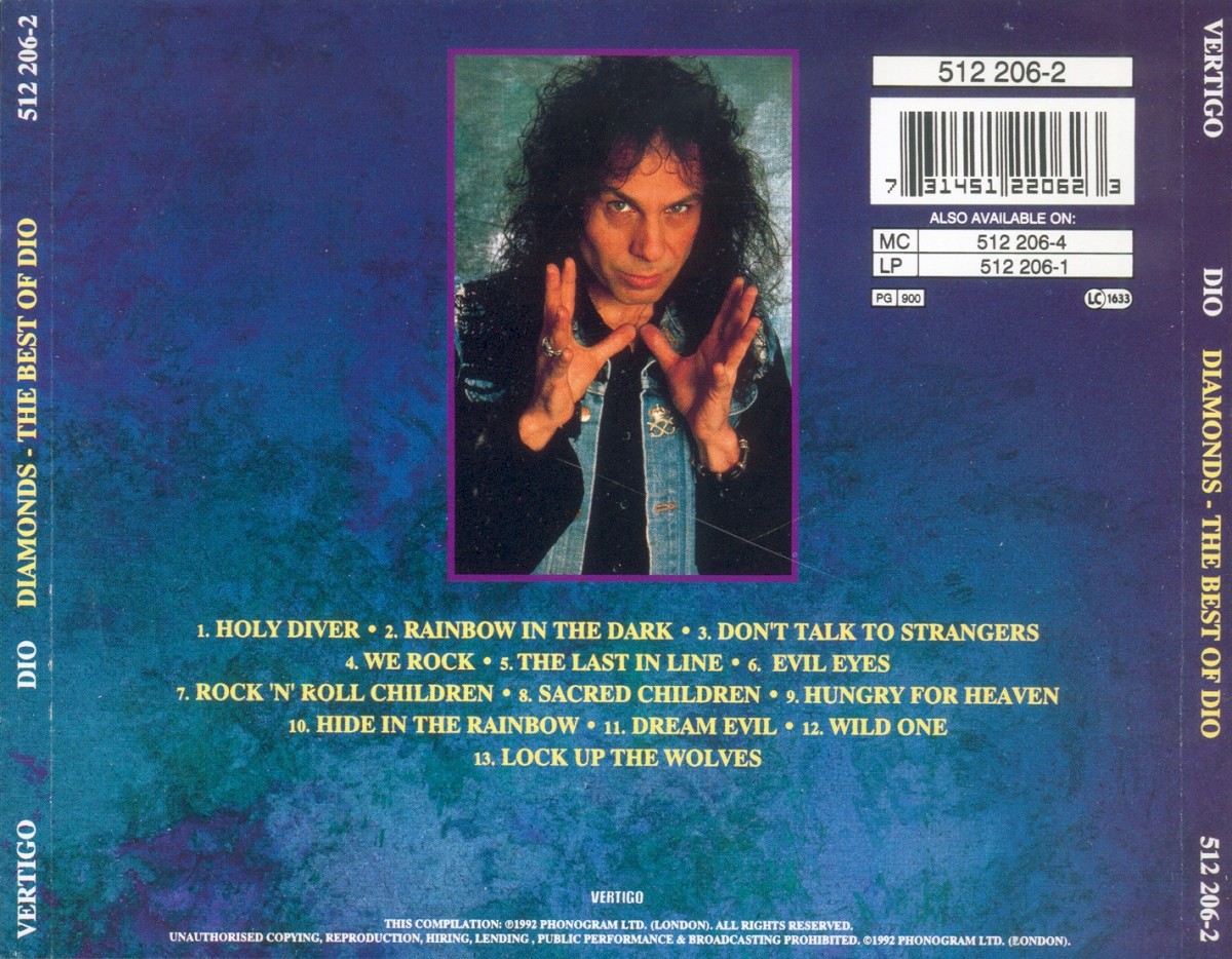 Dio. Diamonds - The Best Of Dio (CD) — изображение 2