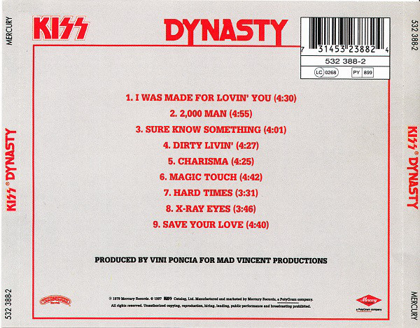 Kiss. Dynasty (CD) (Remastered) — изображение 2