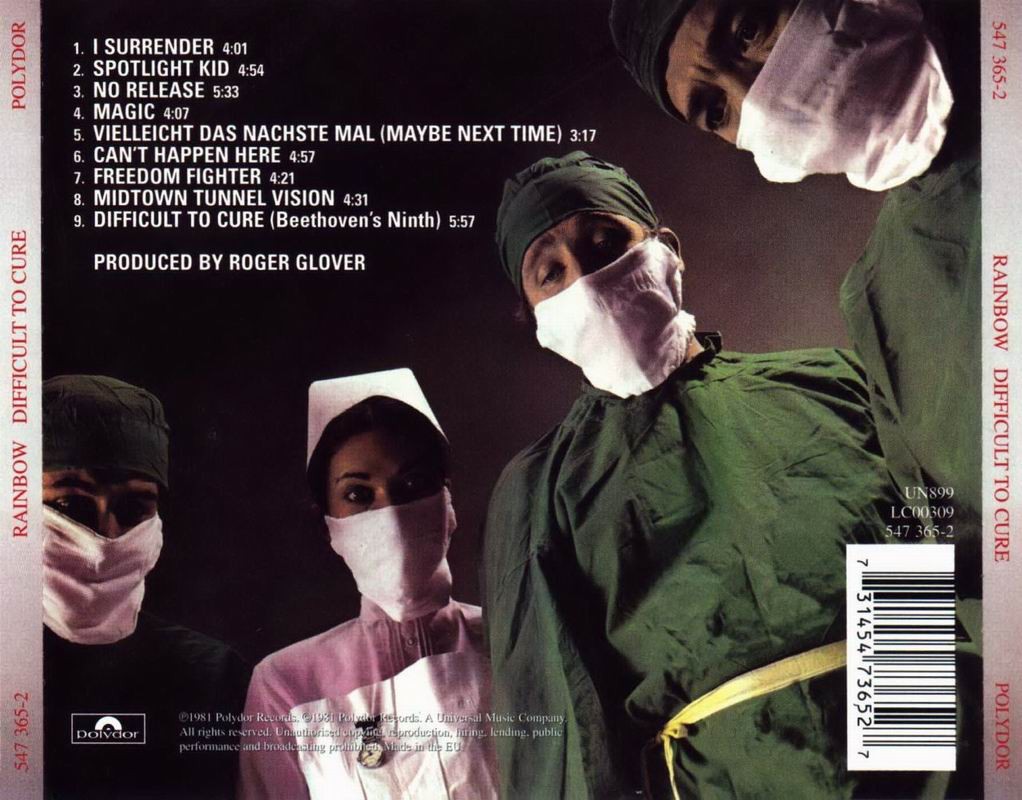 Rainbow. Difficult To Cure (CD) (Remastered) — изображение 2