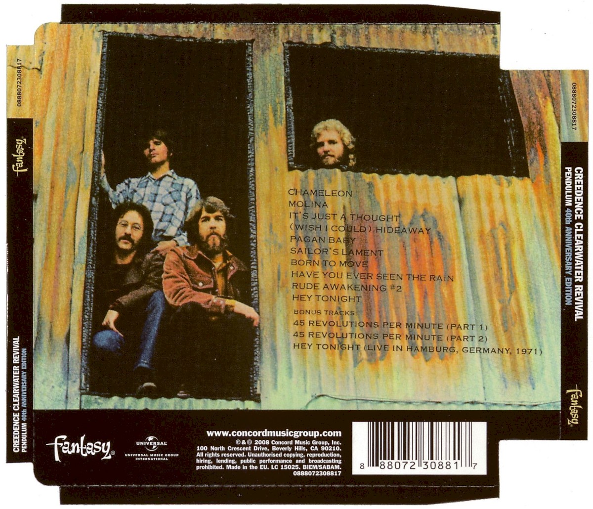 Creedence Clearwater Revival. Pendulum (CD) (Remastered) — изображение 2